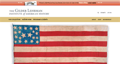 Desktop Screenshot of gilderlehrman.org